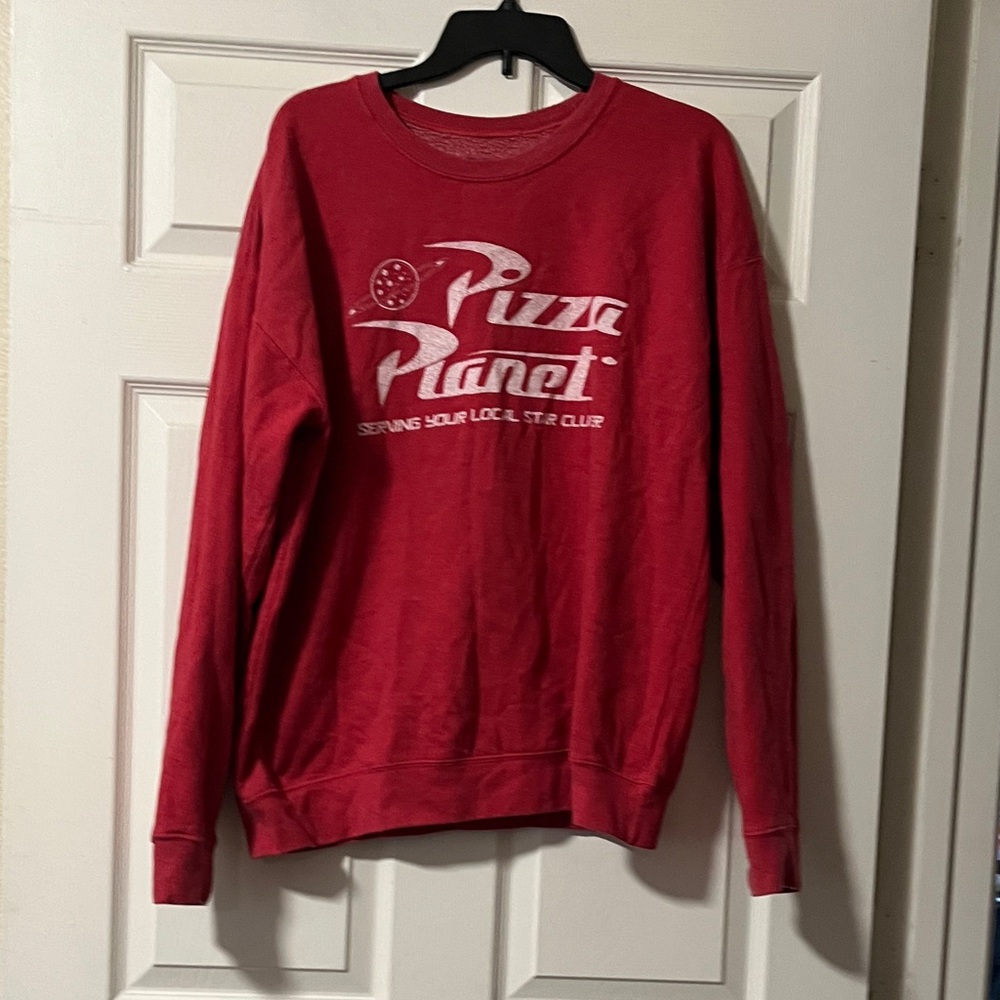 Disney Red Crewneck Sweater